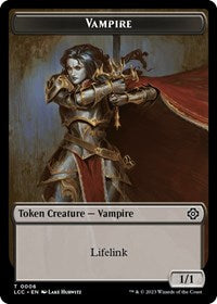 Vampire (0006) // Vampire Demon Double-Sided Token (6 // 15) [Commander: The Lost Caverns of Ixalan]