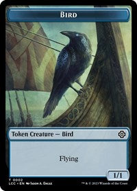 Bird // Merfolk (0003) Double-Sided Token (2 // 3) [Commander: The Lost Caverns of Ixalan]