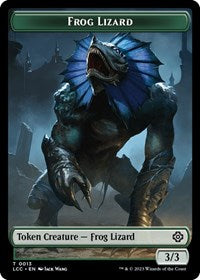 Frog Lizard // Merfolk (0003) Double-Sided Token (13 // 3) [Commander: The Lost Caverns of Ixalan]