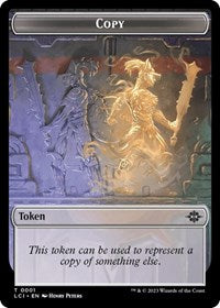 Copy // Dinosaur Double-Sided Token (1 // 10) [Commander: The Lost Caverns of Ixalan]