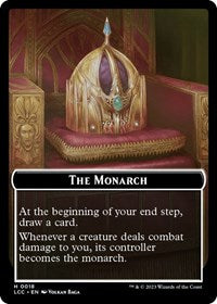 The Monarch // Dinosaur Double-Sided Token (18 // 10) [Commander: The Lost Caverns of Ixalan]