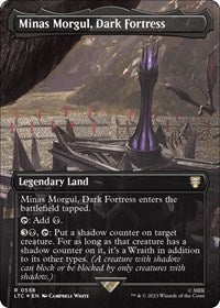 Minas Morgul, Dark Fortress (Borderless) (Surge Foil) (558) [Commander: The Lord of the Rings: Tales of Middle-earth]