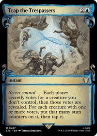 Trap the Trespassers (Showcase Scrolls) (427) [Commander: The Lord of the Rings: Tales of Middle-earth]