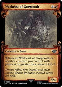 Warbeast of Gorgoroth (Showcase Scrolls) (603) [Universes Beyond: The Lord of the Rings: Tales of Middle-earth]