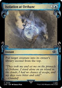Isolation at Orthanc (Showcase Scrolls) (508) [Universes Beyond: The Lord of the Rings: Tales of Middle-earth]