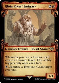 Gloin, Dwarf Emissary (Showcase Scrolls) (583) [Universes Beyond: The Lord of the Rings: Tales of Middle-earth]
