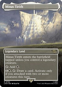 Minas Tirith (Borderless) (Surge Foil) (752) [Universes Beyond: The Lord of the Rings: Tales of Middle-earth]