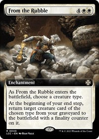 From the Rubble (Extended Art) (40) [Commander: The Lost Caverns of Ixalan]