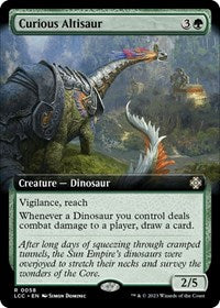 Curious Altisaur (Extended Art) (58) [Commander: The Lost Caverns of Ixalan]