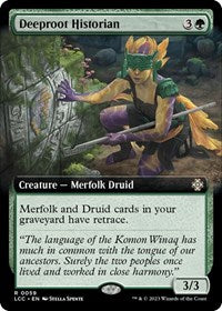 Deeproot Historian (Extended Art) (59) [Commander: The Lost Caverns of Ixalan]