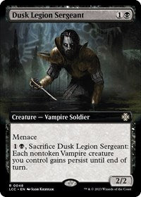 Dusk Legion Sergeant (Extended Art) (48) [Commander: The Lost Caverns of Ixalan]
