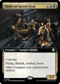 Order of Sacred Dusk (Extended Art) (65) [Commander: The Lost Caverns of Ixalan]