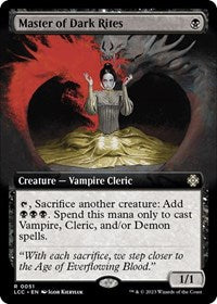 Master of Dark Rites (Extended Art) (51) [Commander: The Lost Caverns of Ixalan]