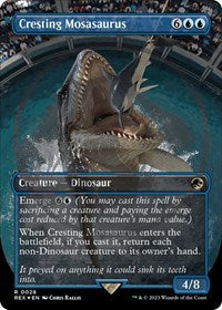 Cresting Mosasaurus (Borderless) (Emblem) (28) [Universes Beyond: Jurassic World Collection]