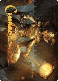Curator of Sun's Creation Art Card (Gold-Stamped Signature) (18) [Art Series: The Lost Caverns of Ixalan]