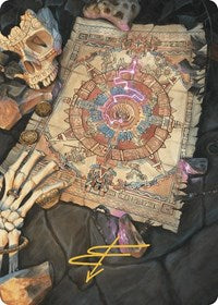 Map Token Art Card (Gold-Stamped Signature) (68) [Art Series: The Lost Caverns of Ixalan]