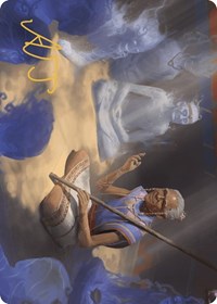 Ancestral Reminiscence Art Card (Gold-Stamped Signature) (9) [Art Series: The Lost Caverns of Ixalan]
