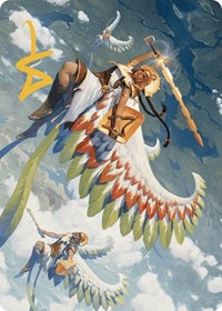 Resplendent Angel Art Card (5/81) (Gold-Stamped Signature) (5) [Art Series: The Lost Caverns of Ixalan]