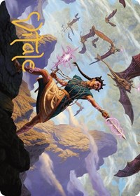 Warden of the Inner Sky Art Card (Gold-Stamped Signature) (7) [Art Series: The Lost Caverns of Ixalan]