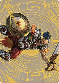 Inti, Seneschal of the Sun Art Card (Gold-Stamped Signature) (47) [Art Series: The Lost Caverns of Ixalan]