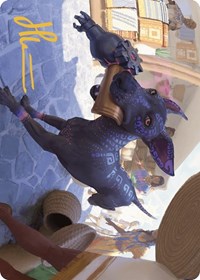 Mischievous Pup Art Card (Gold-Stamped Signature) (3) [Art Series: The Lost Caverns of Ixalan]