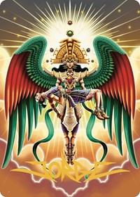 Resplendent Angel Art Card (59/81) (Gold-Stamped Signature) (59) [Art Series: The Lost Caverns of Ixalan]