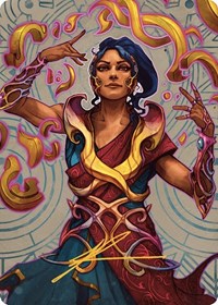Saheeli, the Sun's Brilliance Art Card (Gold-Stamped Signature) (52) [Art Series: The Lost Caverns of Ixalan]