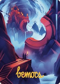 Mountain Art Card (Gold-Stamped Signature) (45) [Art Series: The Lost Caverns of Ixalan]
