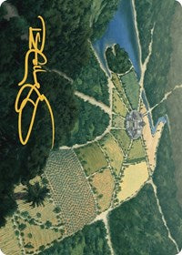 Restless Prairie Art Card (Gold-Stamped Signature) (43) [Art Series: The Lost Caverns of Ixalan]