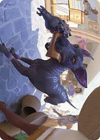 Mischievous Pup Art Card (3) [Art Series: The Lost Caverns of Ixalan]
