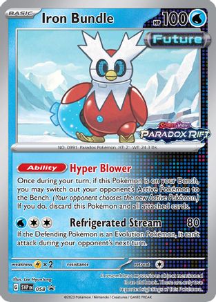 Iron Bundle 058  - Holofoil SV Scarlet & Violet Promo Cards - Promo
