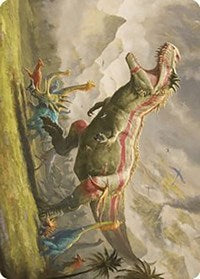 Ghalta, Stampede Tyrant Art Card (24) [Art Series: The Lost Caverns of Ixalan]