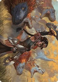 Huatli, Poet of Unity Art Card (27) [Art Series: The Lost Caverns of Ixalan]