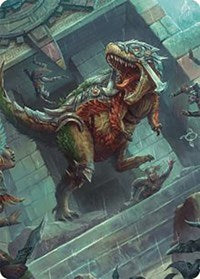 Carnage Tyrant Art Card (66) [Art Series: The Lost Caverns of Ixalan]