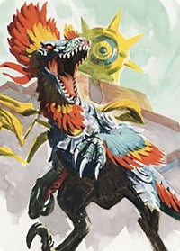 Pantlaza, Sun-Favored Art Card (75) [Art Series: The Lost Caverns of Ixalan]