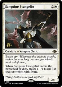 Sanguine Evangelist (34) [Prerelease Cards]