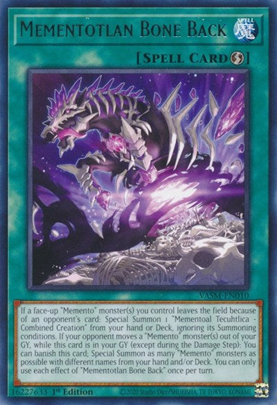 Mementotlan Bone Back (VASM-EN010) [Valiant Smashers]