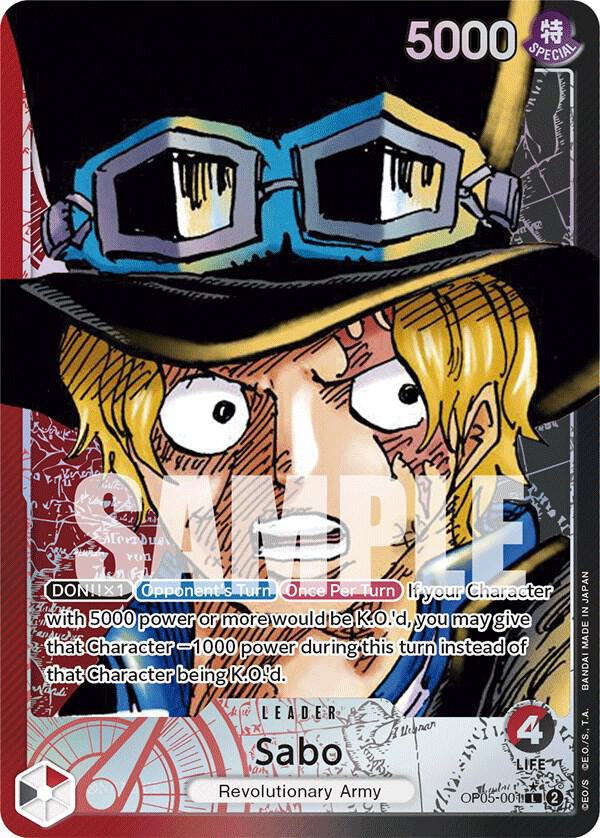 Sabo (001) (Alternate Art) (OP05-001) [Awakening of the New Era]