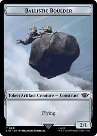 Ballistic Boulder // Food (0023) Double-Sided Token (Surge Foil) (21 // 23) [Universes Beyond: The Lord of the Rings: Tales of Middle-earth]