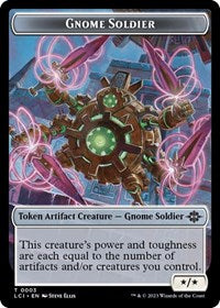 Gnome Soldier Token (3) [The Lost Caverns of Ixalan]