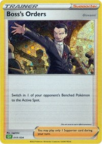 Boss's Orders (CLV) (019/034) [Trading Card Game Classic]