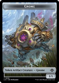 Gnome // Dinosaur (0010) Double-Sided Token (16 // 10) [The Lost Caverns of Ixalan]