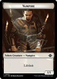 Vampire // Skeleton Pirate Double-Sided Token (4 // 8) [The Lost Caverns of Ixalan]
