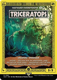 Triceratops - Wayward Swordtooth (1392) [Secret Lair Drop Series]