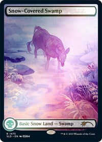 Snow-Covered Swamp (1475) (Rainbow Foil) (1475) [Secret Lair Drop Series]