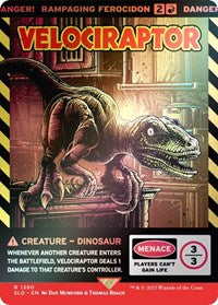 Velociraptor - Rampaging Ferocidon (Rainbow Foil) (1390) [Secret Lair Drop Series]