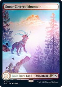 Snow-Covered Mountain (1476) (Rainbow Foil) (1476) [Secret Lair Drop Series]