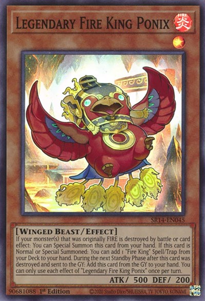 Legendary Fire King Ponix (SR14-EN045) [Structure Deck: Fire Kings]