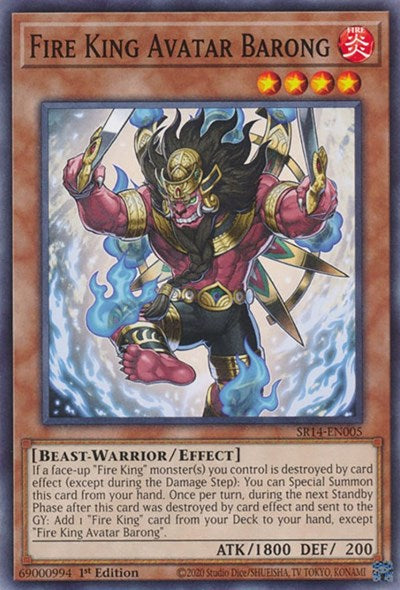 Fire King Avatar Barong (SR14-EN005) [Structure Deck: Fire Kings]
