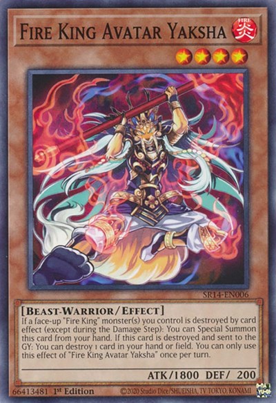 Fire King Avatar Yaksha (SR14-EN006) [Structure Deck: Fire Kings]